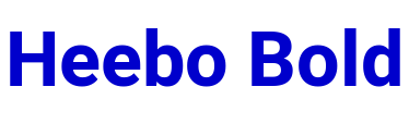 Heebo Bold フォント